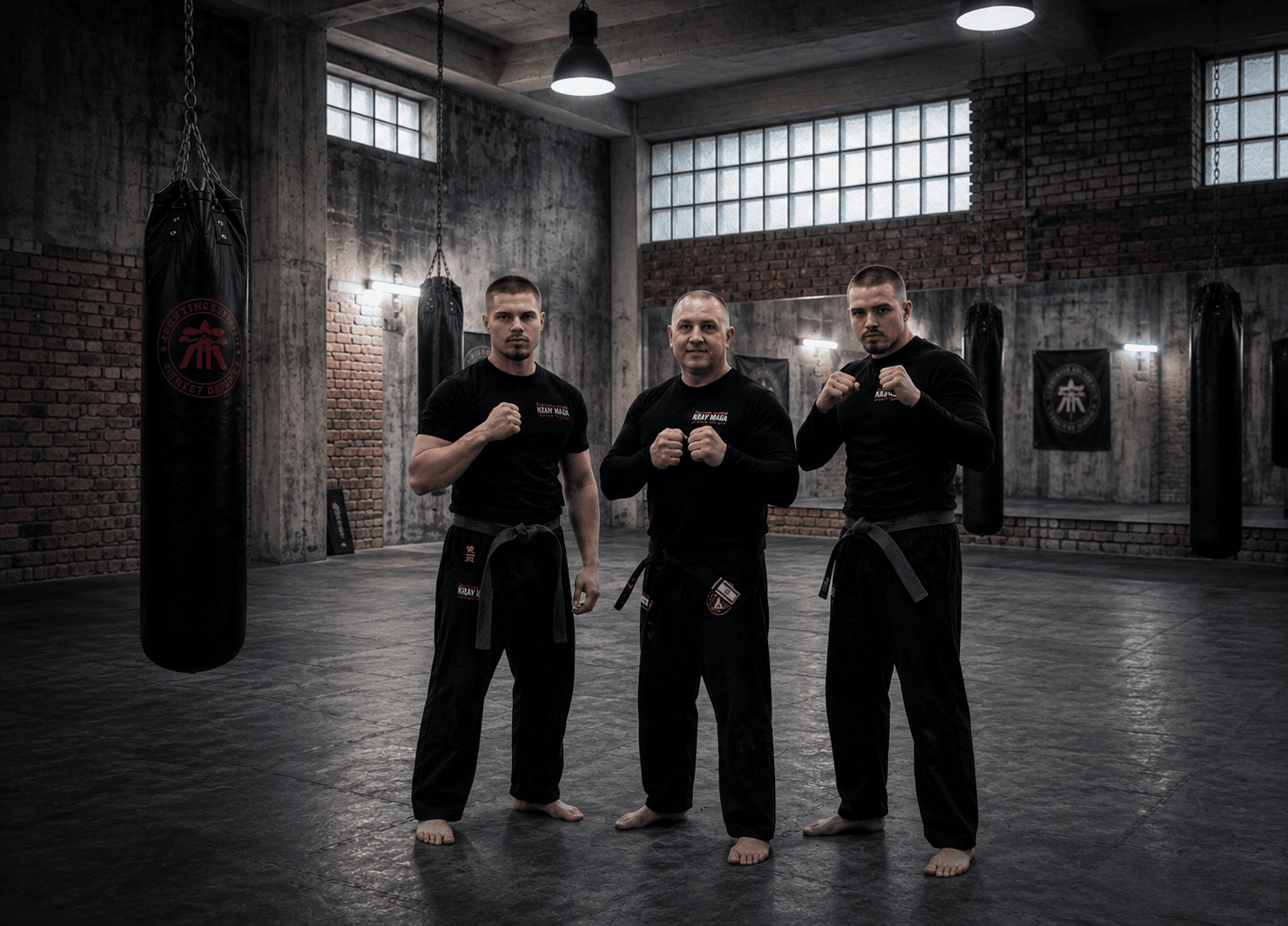Trainerteam von Fighting System Krav Maga Lippstadt im Studio