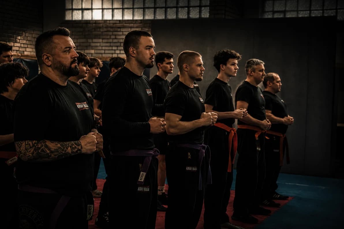 Team-Aufstellung von Fighting System Krav Maga Lippstadt